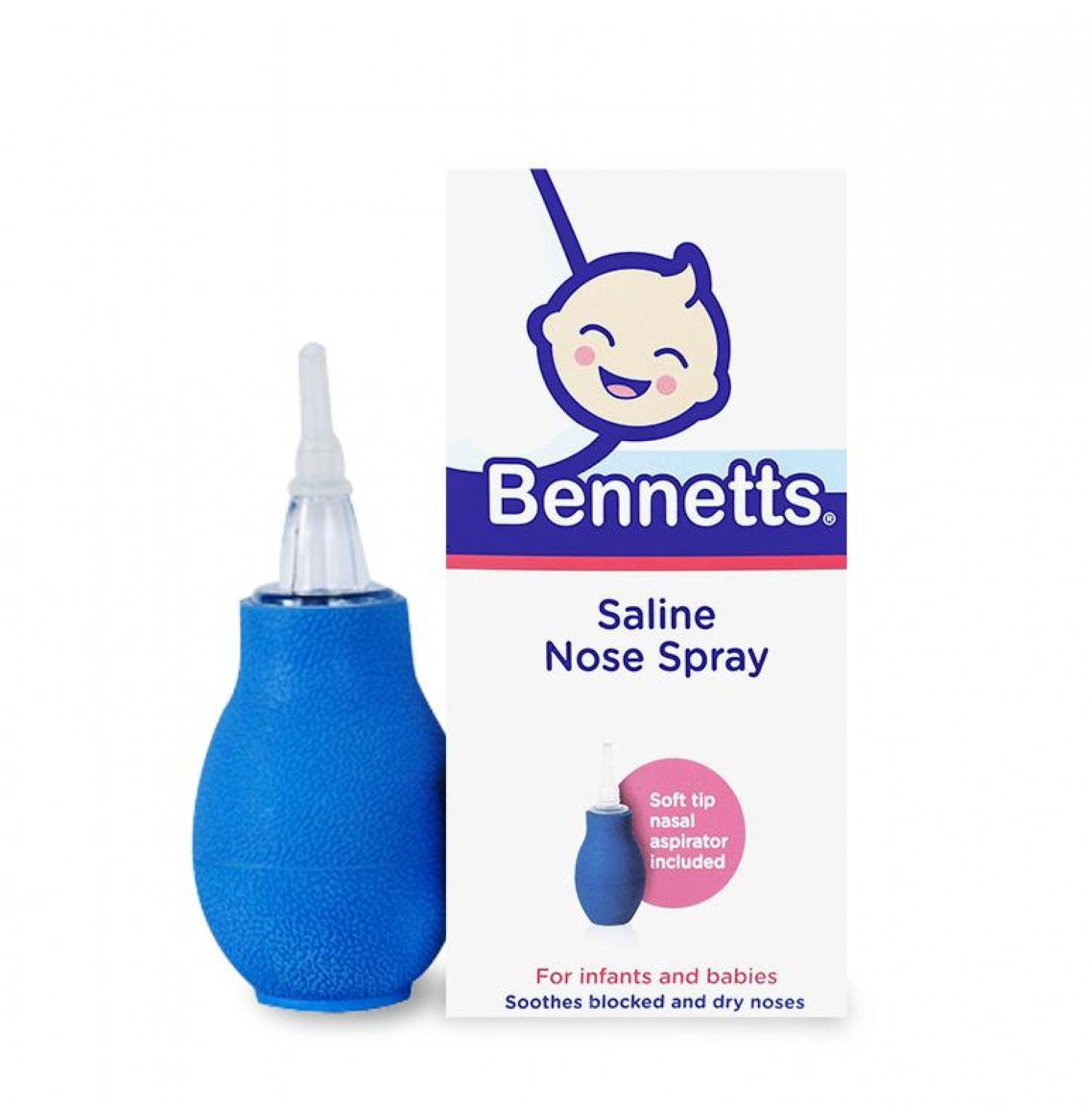 Bennetts Saline Nasal Spray With Aspirator